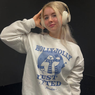 HOLLY JOLLY JUST LIFTED (BLUE)- CREWNECK