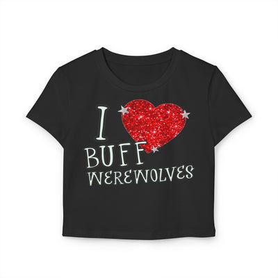 I HEART BUFF WEREWOLVES - CROP TEE