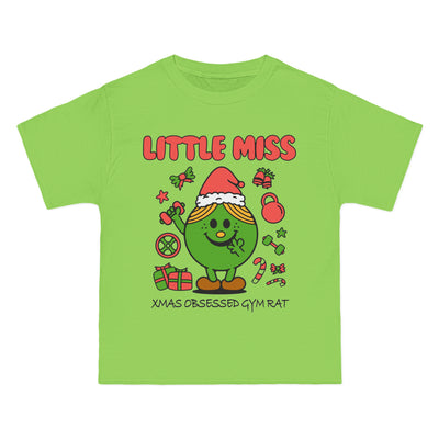 LITTLE MISS XMAS OBSESSED GYM RAT- TEE