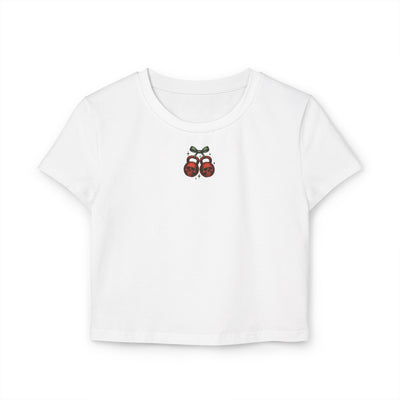 SKELETON CHERRY KETTLEBEELS - CROP TEE