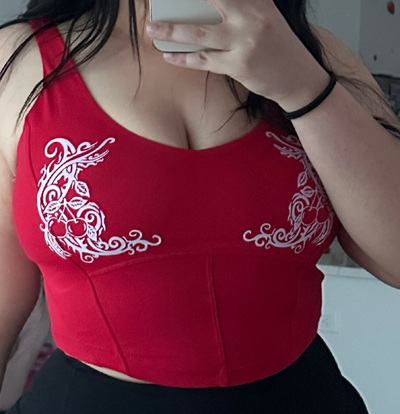 SHIRLY TEMPLE - RED - CORSET BRA