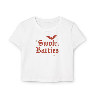 SWOLE BATTIES- CROP TEE
