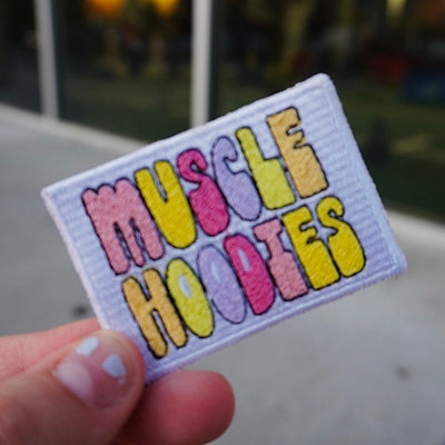 MUSCLE HOODIES (PASTEL LOGO) - Velcro Patch