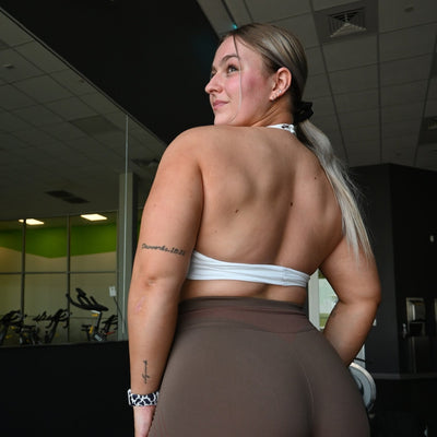 CEO OF BACK & BICEPS- WHITE BRA