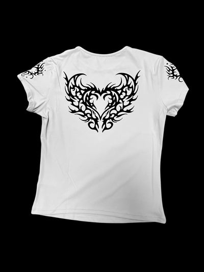 BATTY HEARTS - LIGHT PINK - COMPRESSION TEE
