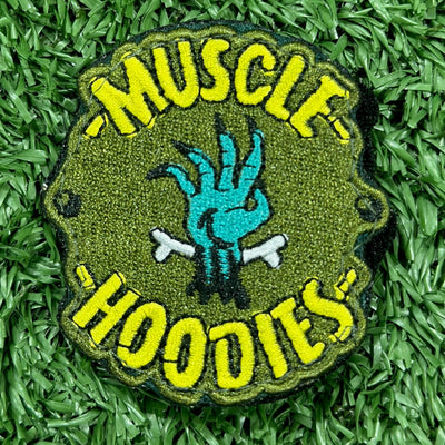FRANKENSTEIN MUSCLE HOODIES-VELCRO PATCH