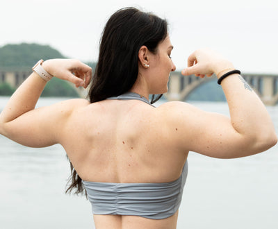 CEO OF BACK & BICEPS- GRAY BRA