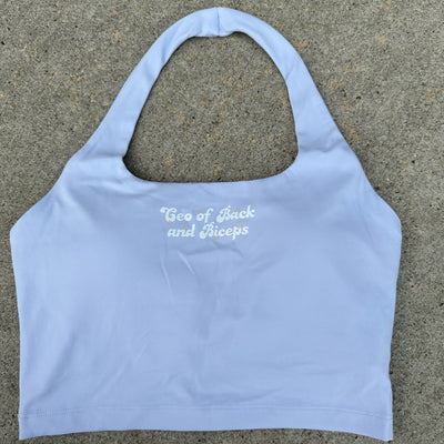 CEO OF BACK & BICEPS- BABY BLUE BRA