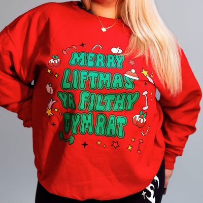 MERRY LIFTMAS YA FILTY- CREWNECK