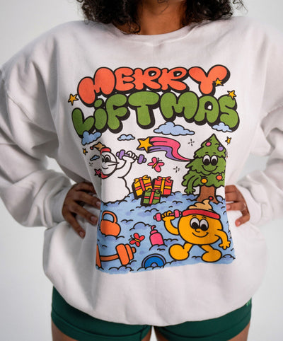 MERRY LIFTMAS- CREWNECK