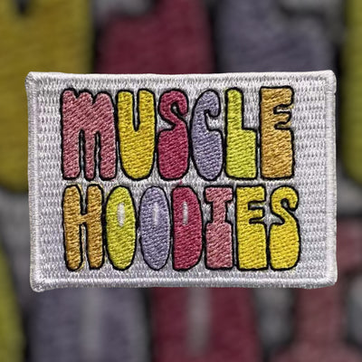 MUSCLE HOODIES (PASTEL LOGO) - Velcro Patch