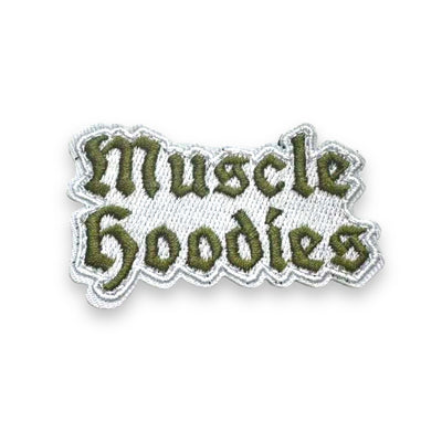 MUSCLE HOODIES GREEN LOGO- VELCRO PATCH