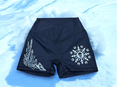 IRON GLACIER- CROSS OVER SCRUNCH SHORTS