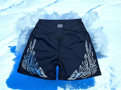 IRON GLACIER- CROSS OVER SCRUNCH SHORTS