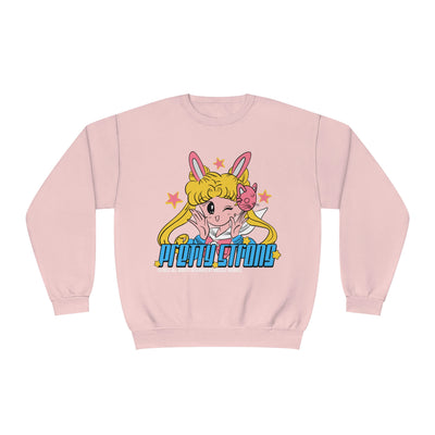 PRETTY STRONG (ANIME GIRL) - CREWNECK